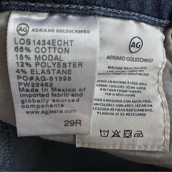 AG Adriano Goldschmied Prima Cigarette Leg Contour 360 Dark Wash Jeans Size 29 - Picture 6 of 6